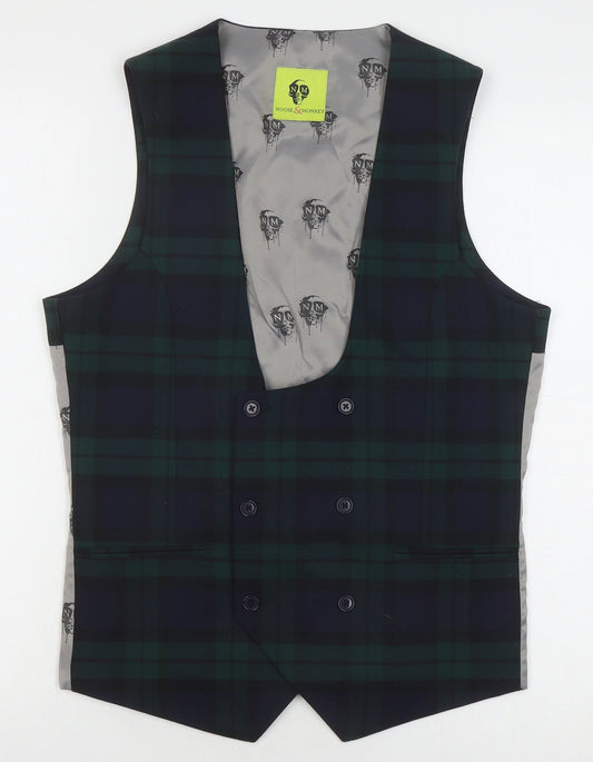 Mens UK Size 38 Noose & Monkey Multicoloured Waistcoat