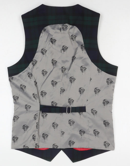 Mens UK Size 38 Noose & Monkey Multicoloured Waistcoat