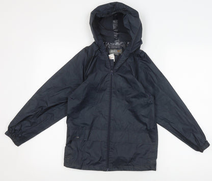 Regatta Boys Blue Windbreaker Jacket 8Y Waterproof Hooded