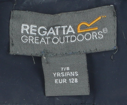 Regatta Boys Blue Windbreaker Jacket 8Y Waterproof Hooded