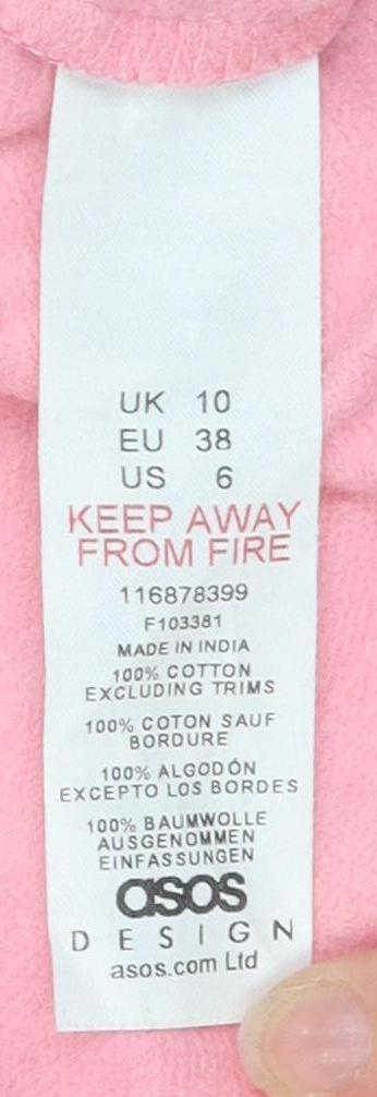 Womens UK Size 10 ASOS Pink Pullover Sweatshirt