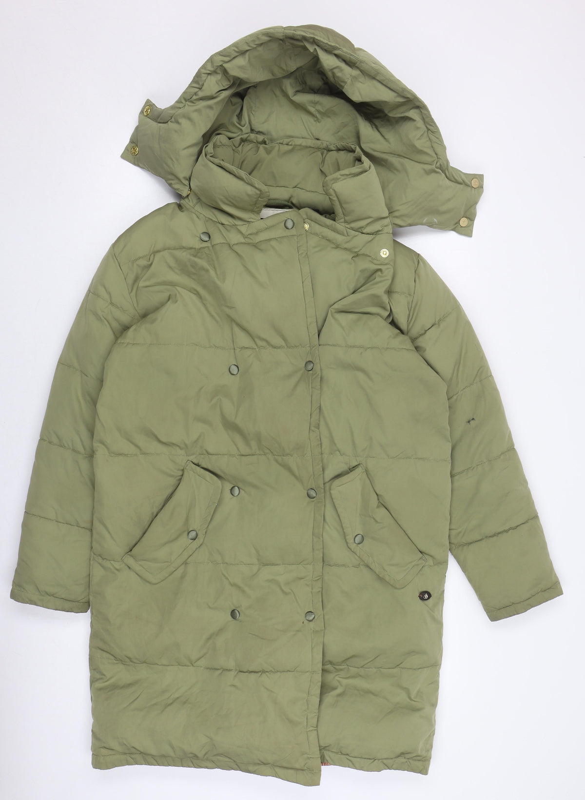 Scotch & Soda Women's Green Puffer Jacket Size 14