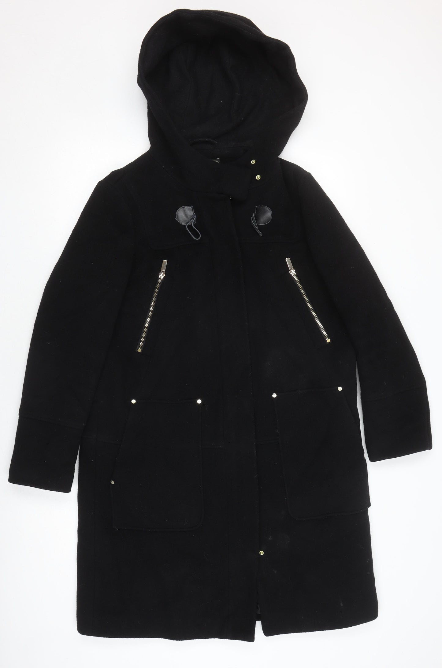 Mens UK Size 14 NEXT Black Parka Coat