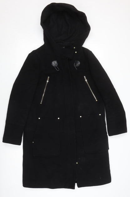 Mens UK Size 14 NEXT Black Parka Coat