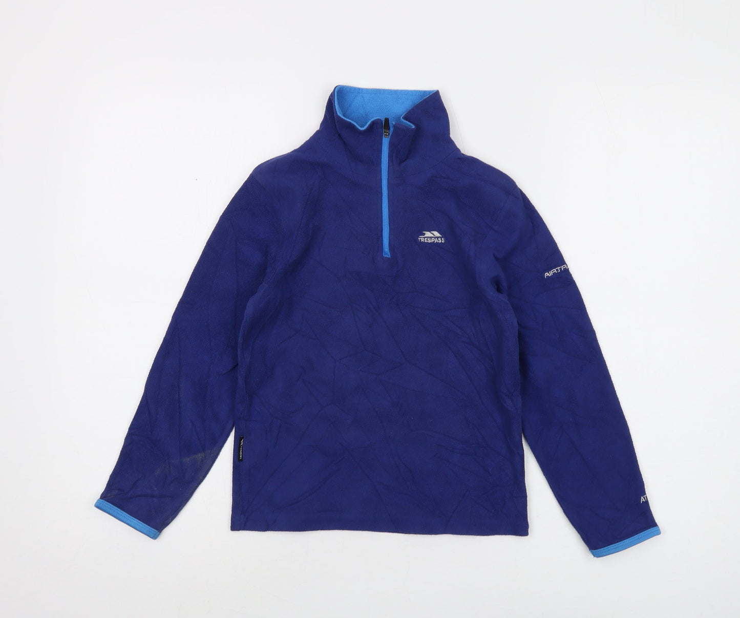 Trespass Boys Blue 1/4 Zip Fleece Sweatshirt 7-8 Years