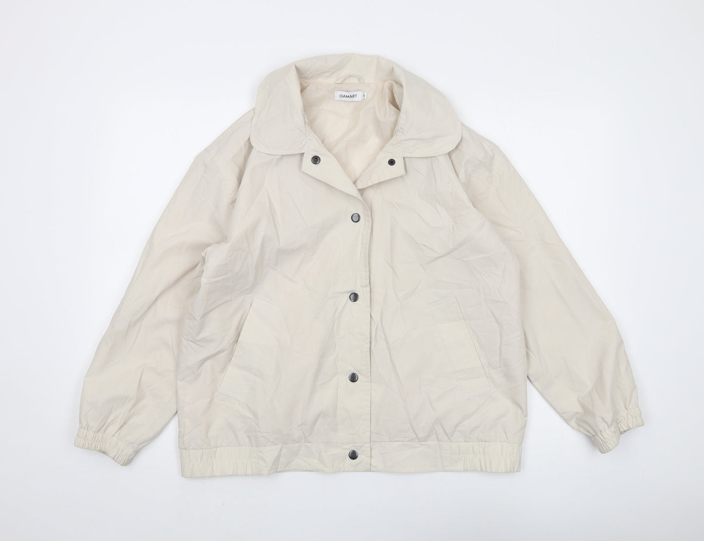 Damart Women's Beige Basic Jacket Size 14 - Classic