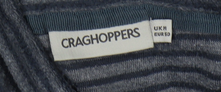 Mens UK Size M Craghoppers Blue 1/4 Zip Sweatshirt