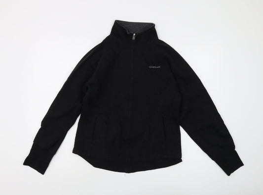 Womens UK Size 14 LA Gear Black Full Zip Sweatshirt