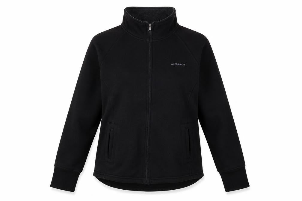 Womens UK Size 14 LA Gear Black Full Zip Sweatshirt