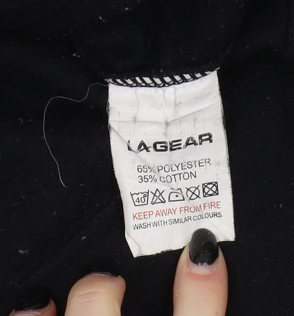 Womens UK Size 14 LA Gear Black Full Zip Sweatshirt