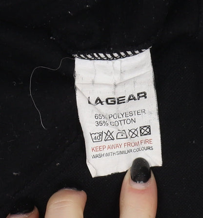 Womens UK Size 14 LA Gear Black Full Zip Sweatshirt