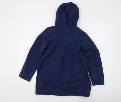 Mountain Warehouse Boys Blue Rain Coat 11-12Y Waterproof Hoodie