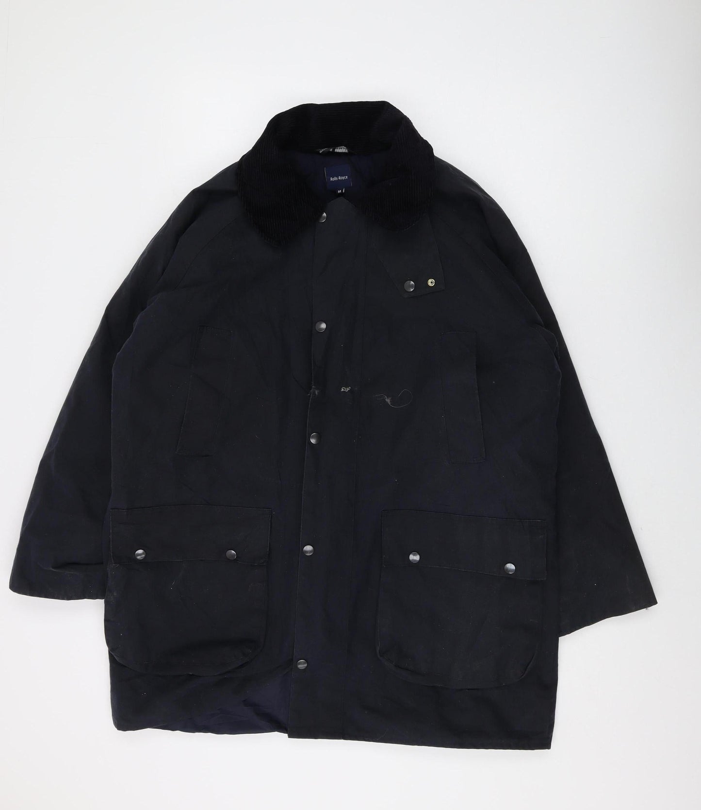Mens UK Size M Rolls-Royce Black Parka Coat
