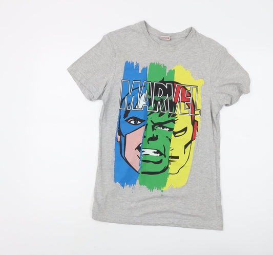 Marvel Comics Men's XS Grey Graphic T-Shirt