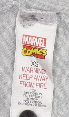 Marvel Comics Men's XS Grey Graphic T-Shirt