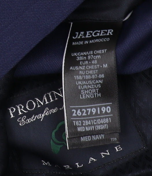 Mens UK Size 38 Jaeger Regular Blue Suit Jacket