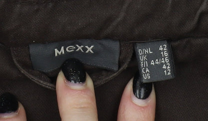 Mexx Women's Brown Casual Jacket Size 16