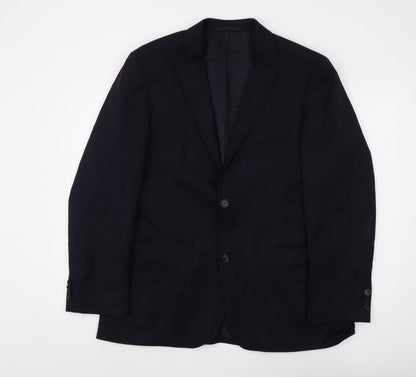 Mens UK Size 40 HUGO BOSS Regular Black Suit Jacket
