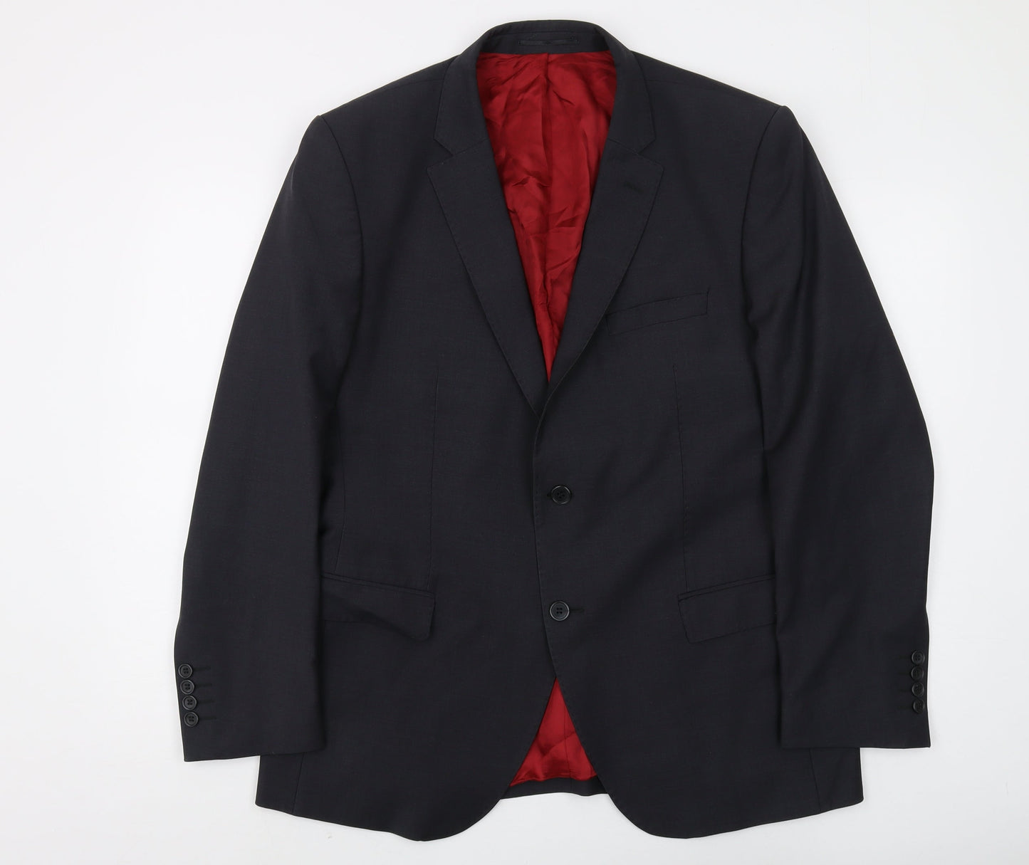 Mens UK Size 42 Santinelli Regular Black Suit Jacket
