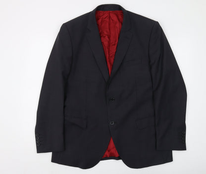 Mens UK Size 42 Santinelli Regular Black Suit Jacket