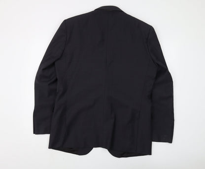 Mens UK Size 42 Santinelli Regular Black Suit Jacket