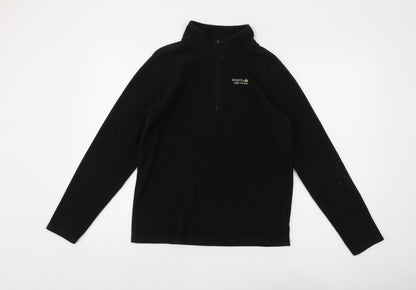 Regatta Boys Black Fleece 1/2 Zip Sweatshirt, Size L
