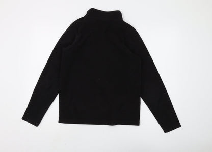 Regatta Boys Black Fleece 1/2 Zip Sweatshirt, Size L