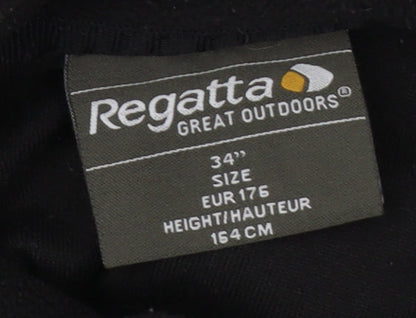 Regatta Boys Black Fleece 1/2 Zip Sweatshirt, Size L