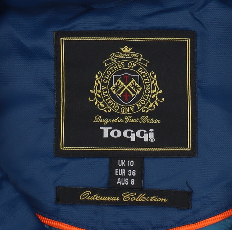 Womens UK Size 10 Toggi Blue Puffer Jacket
