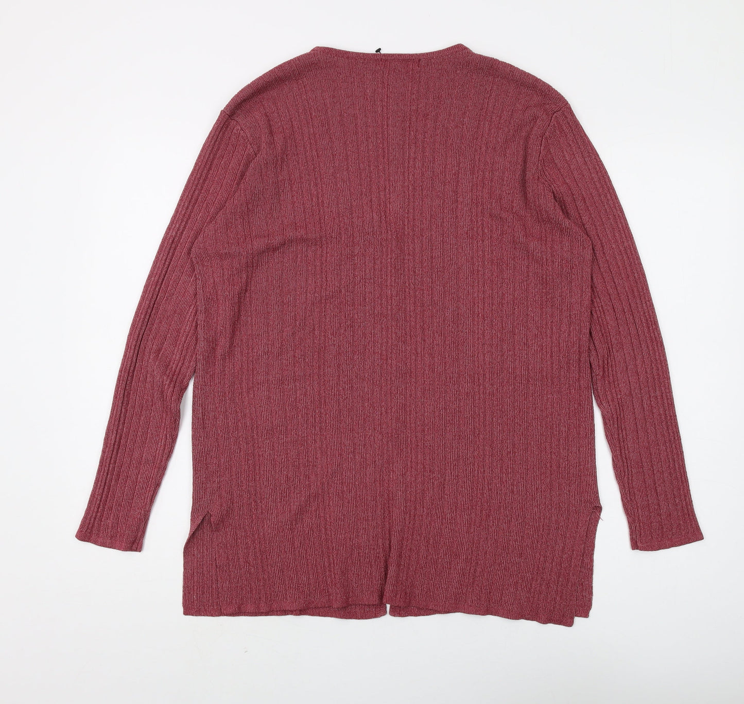 Bertekex Women's Red V-Neck Cardigan Size 14