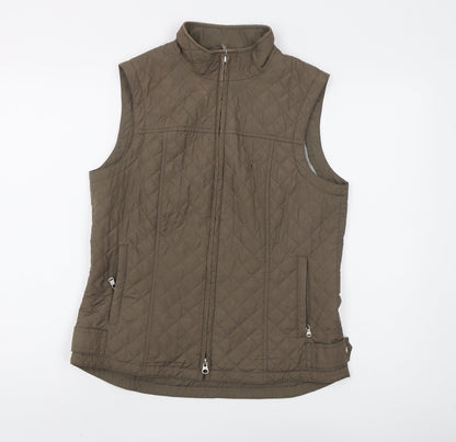 Golfino Women’s Brown Quilted Waistcoat Size 12