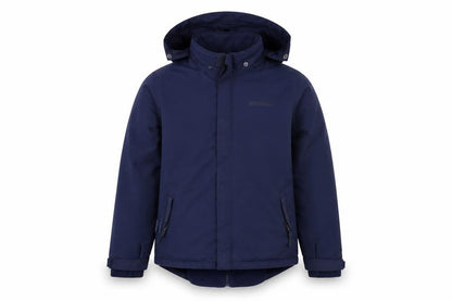 Front view of Mountain Warehouse boys’ 3-in-1 blue jacket 11-12 years