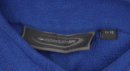 Mountainlife Boys Blue Fleece 1/2 Zip Sweatshirt 11-12 Years