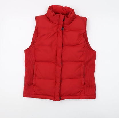 Womens UK Size XS Gap Red Puffer Jacket