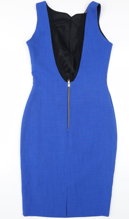 Hybrid Women's Blue Sheath Dress, Size 10