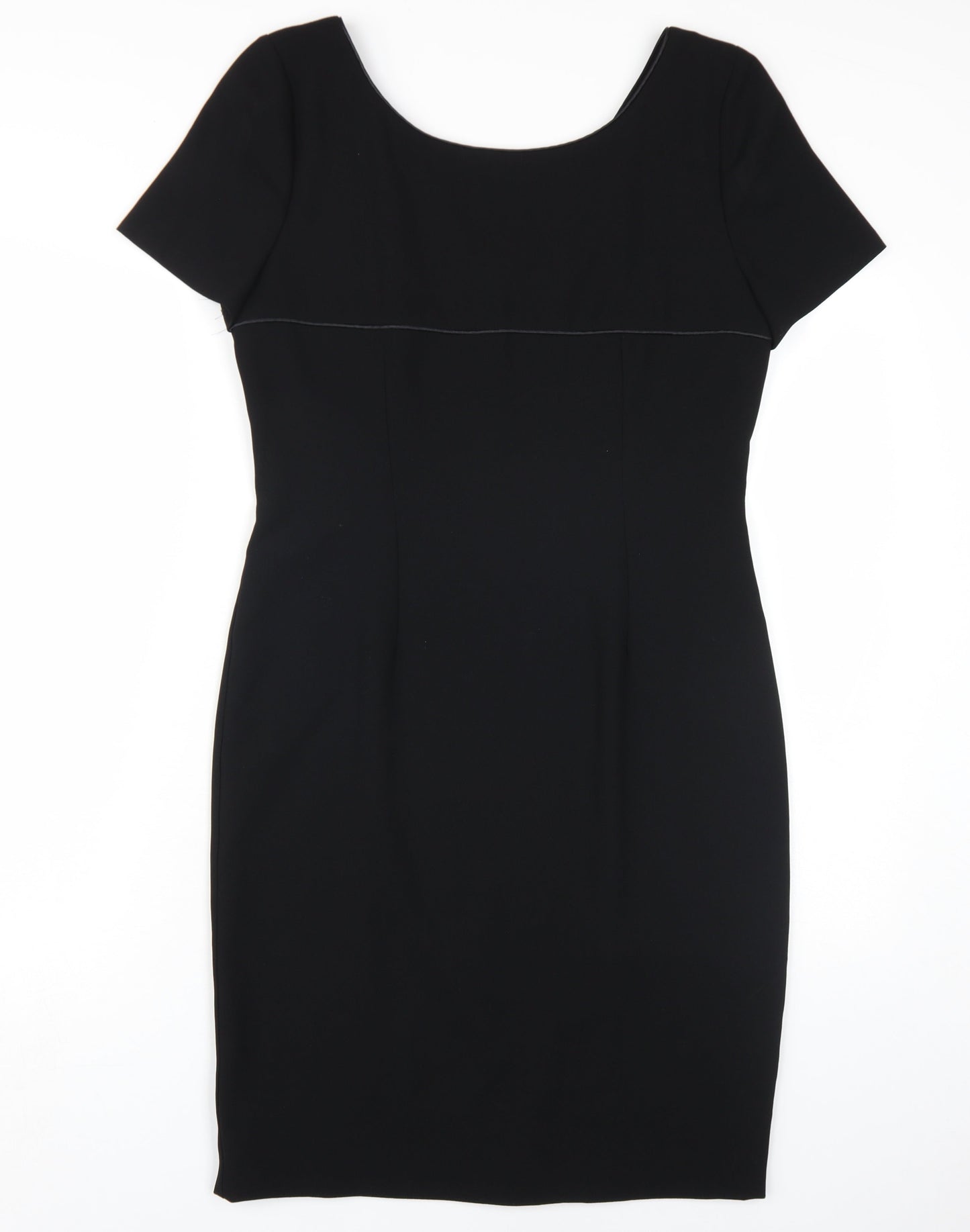 Next Women's Black Sheath Dress - UK 12