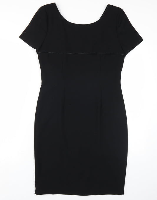 Next Women's Black Sheath Dress - UK 12