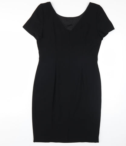 Next Women's Black Sheath Dress - UK 12