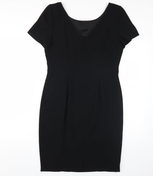 Next Women's Black Sheath Dress - UK 12