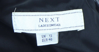 Next Women's Black Sheath Dress - UK 12