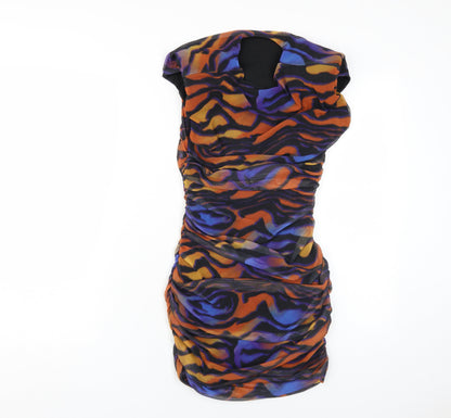 Missguided Women Multicoloured Size 8 Bodycon Dress