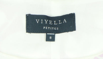 Viyella Women's Pink Floral Sheath Dress Size 8