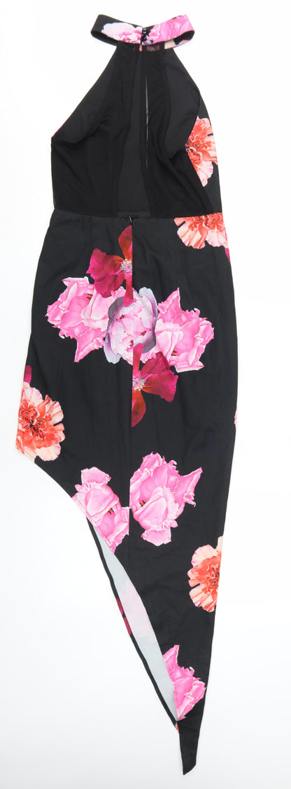 Ginger Fizz Women's Black Floral Size 8 Dress