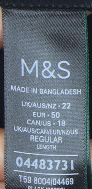 Marks and Spencer Women's Black Pencil Skirt Size 22