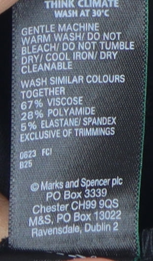 Marks and Spencer Women's Black Pencil Skirt Size 22