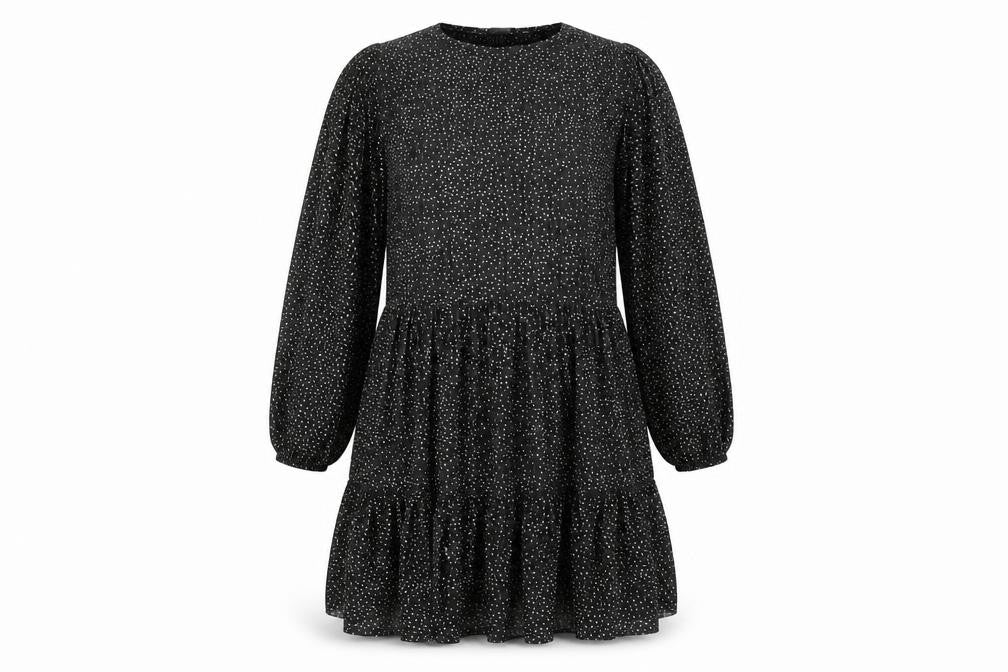 ZARA Women's Black S Polka Dot Dress