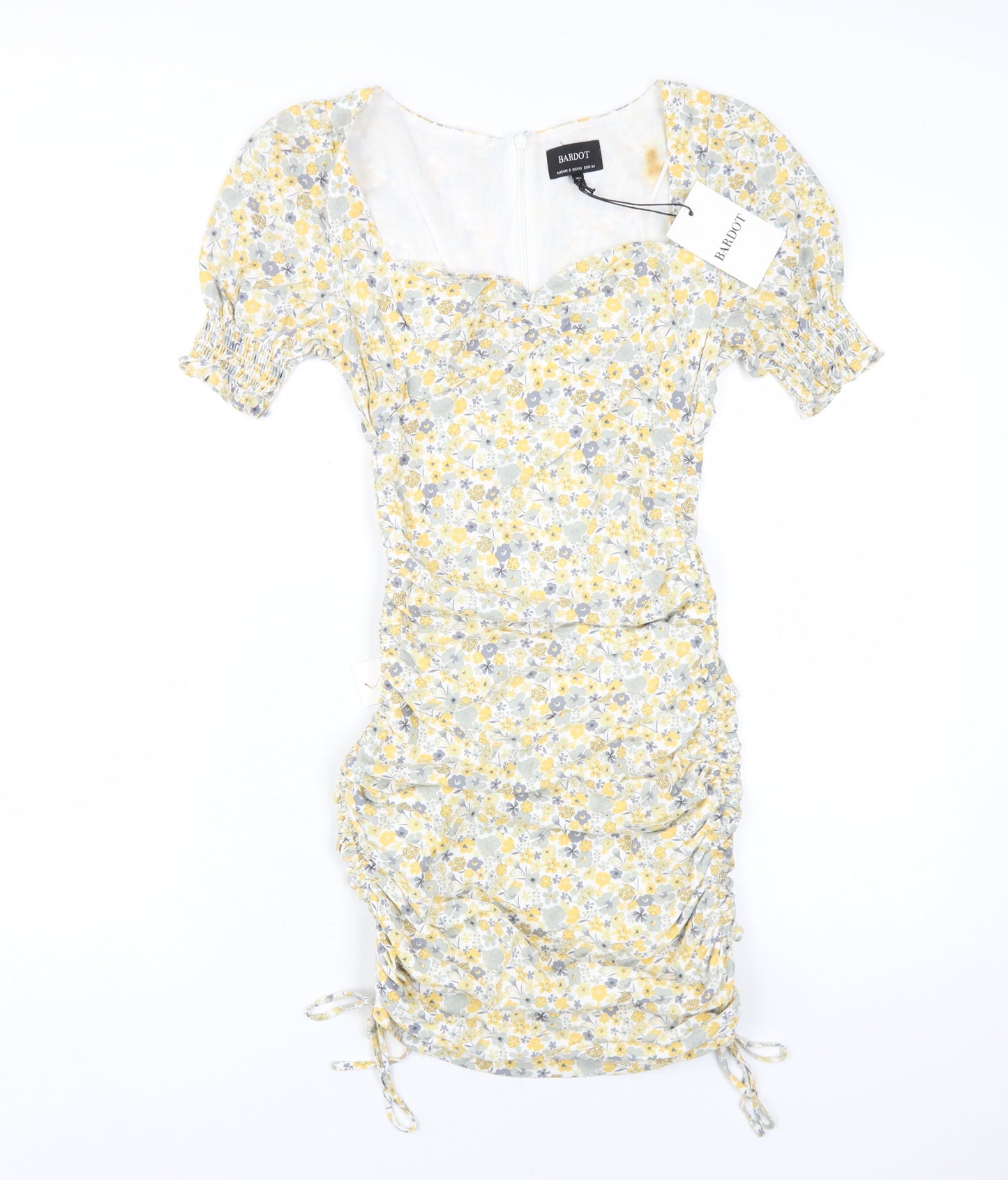 Bardot Women's Multicoloured Floral Short Sleeve Dress