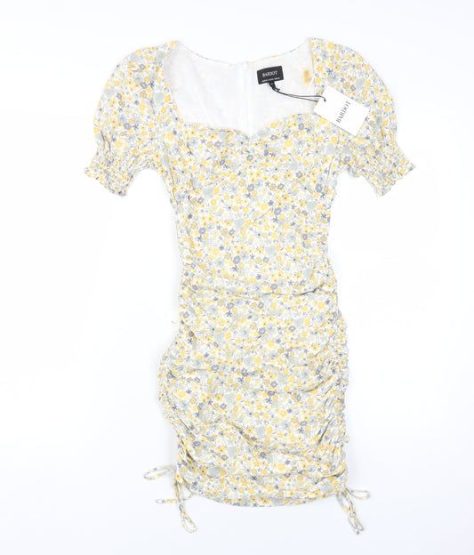 Bardot Women's Multicoloured Floral Short Sleeve Dress