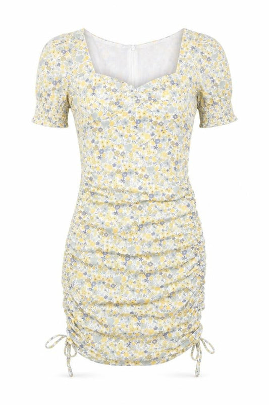 Bardot Women's Multicoloured Floral Short Sleeve Dress