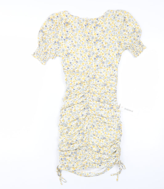 Bardot Women's Multicoloured Floral Short Sleeve Dress